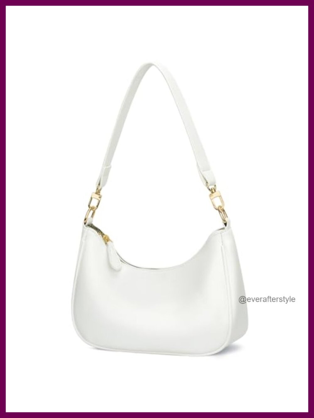 PU Leather Hobo Shoulder Bag with Chain Strap